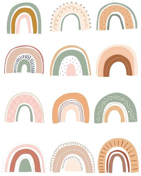 Neutral Rainbow Background, Boho Rainbow Art, Boho Nursery Art, Teen Wall Decor, Boho Dorm Decor, Boho Rainbows, Boho Background, Preppy Wall Art, Neutral Wall Decor