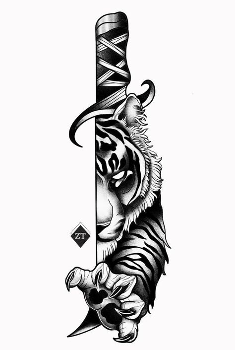 Tiger Tattoo Sleeve, Tiger Tattoo Design, Tattoo Inspiration Men, Leg Tattoo Men, Hand Tattoos For Women, Leg Tattoos Women, Arm Band Tattoo, Pencak Silat, Shoulder Tattoos For Women