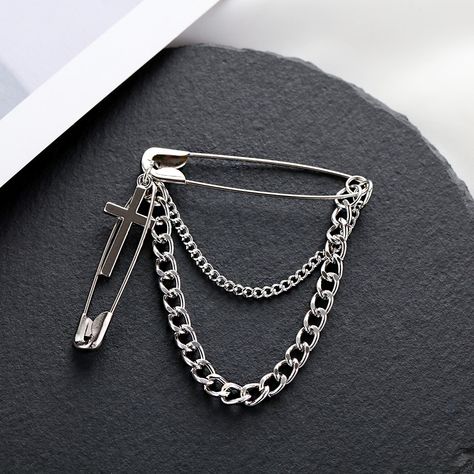 Techwear Accessories Diy, Punk Jewelry Diy, Couple Chain, Kpop Accessories, Punk Style Outfits, Edgy Jewelry, Wire Jewelry Designs, Bead Charms Diy, Retro Punk