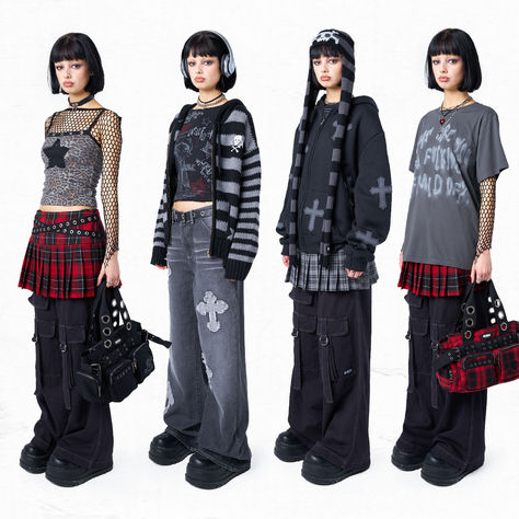 #mingalondon #sleazeriot #punkvibes #rockstarenergy #grungyoutfits #skulls #crosses #tartan #miniskirts #knitwear #oversizedfit #red #graphicprints #90svibe #grungeaesthetic #grungestyle #aesthetic #grungegirl #outfitinspo #outfitinspiration #outfitideas #styleinspo #grungegirl #aestheticoutfit #90s #90sfashion #00s #vintageoutfits #vintageaesthetic #aestheticoutfits #style #fashioninspo #ootd #outfits #cuteoutfits #grungeclothing #grungeclothes #y2kfashion #y2kclothing #y2kclothes