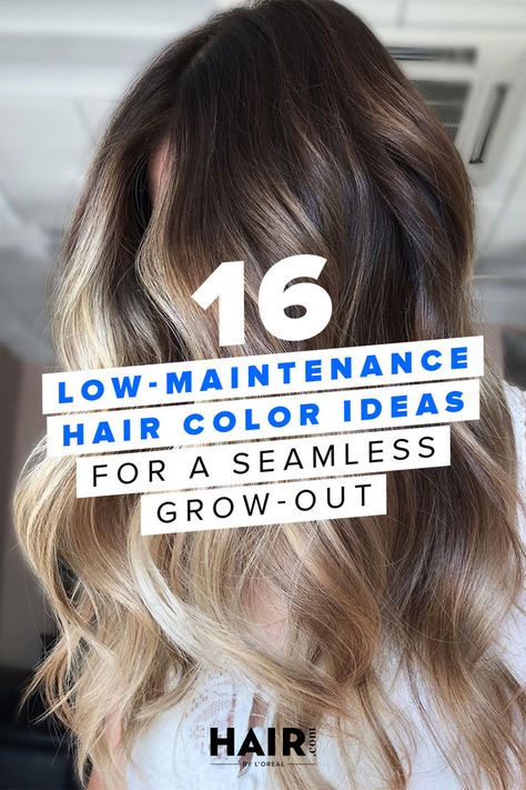 These low-maintenance hair color ideas can help you extend your time between salon appointments and avoid harsh lines of regrowth. Low Maintenance Color Hair, Hair Color Ideas That Grow Out Well, Trendy Hair 2024 Color, Low Upkeep Hair Color, Hair Color Ideas For Pregnant Women, Mid Hair Color Ideas, Hair Color For Medium Tan Skin Tone, Different Hair Color Techniques, Low Maintenance Hair Colours