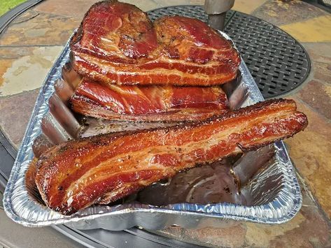 Once You Make Maple Bacon, You'll Never Get Store Bought Again Maple Bacon Recipes, Asian Marinade, Traeger Recipes, Bacon Recipe, Smoked Meat, Maple Bacon, Spare Ribs, Bacon Bits, Smoked Bacon