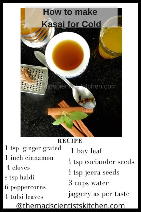 This kadha that has antioxidants and anti-inflammatory properties. Helps boost the immune system so why wait till you catch a cold. Make it a routine in your life, a soothing concoction that is good for your body every day. Simple to make and yes it is dairy-free and gluten-free. Will, you not want to try it out? The method you will find on The Mad Scientists Kitchen blog. Teas Recipes, Snacks Vegan, How To Boost Your Immune System, Mad Scientists, Monsoon Season, Herbal Teas Recipes, All Purpose Seasoning, Herbal Teas, The Immune System