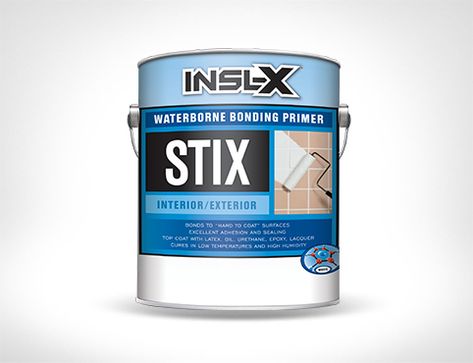 INSL-X® STIX® Bonding Primer, Painted Vanity Bathroom, Painting Laminate Furniture, Painting Bathroom Cabinets, Painting Laminate, Laminate Furniture, Leftover Paint, Benjamin Moore Colors, Storing Paint