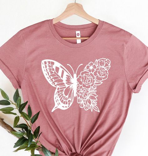 "Butterfly Shirt, Cute Butterfly Shirt, Butterfly Lovers Tee, T-Shirt With Butterfly, Animal Shirts, Women V-Neck Tee, Animation Movie WELCOME TO \"BesTeeShirts\" ! High quality and super soft, comfortable shirt. Made with top of the line vinyl and pressed with a professional grade heat press. All our simple color ones like White, Black, and Red are 100% Cotton. All our Heathered Colors are cotton/polyester blend and they are super comfy soft! SIZING AND COLORS Make sure you check our size-chart Butterfly Animal, Butterfly T Shirt, Butterfly Shirt, Butterfly Shirts, Animation Movie, Cute Butterfly, Shirts Women, Animal Shirts, Cute Tshirts