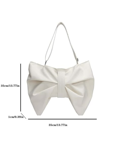 Bow Design Novelty Bag | SHEIN USA Embellished Handbags, Boho Fiber Art, Clutch Bag Pattern, Side Bags For Women, Trendy Bows, Bow Purse, Collection Ideas, Diy Bags Purses, Silk Bag