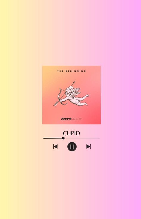 Kpop song, Cupid Cupid Song Spotify, Cupid Fifty Fifty Album Cover, Cupid Fifty Fifty Wallpaper, Fifty Fifty Kpop Wallpaper, Fifty Fifty Kpop Cupid, Cupid Wallpaper, Cupid Fifty Fifty, Fifty Fifty Cupid, Elliana Walmsley