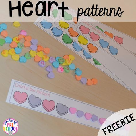 Science Day Activities, Science Activities For Preschool, Preschool Valentines Activities, Valentines Writing, Science Day, Kindergarten Valentines, Math Valentines, Pattern Activities, February Valentines