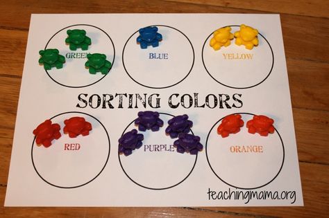 15 Hands-On Math Activities for Preschoolers Math Sort, Numeracy Activities, Sorting Colors, Math Kindergarten, Prek Math, Preschool Colors, Activities For Preschoolers, Coloring Images, Kindergarten Math Activities