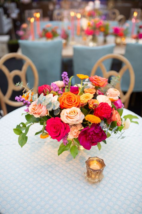 Bright Table Centerpieces, Mexican Bride Bouquet, Multicolor Floral Arrangement, Colorful Wedding Centerpieces Bright, Classy Mexican Wedding Decor, Encanto Flower Centerpieces, Bright Floral Arrangements Wedding, Wedding Floral Arrangements Centerpieces Color Schemes, Gala Floral Centerpieces