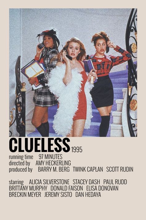 alternative minimalist polaroid poster made by @angietanaa (me) Clueless Movie Poster, John Tucker Must Die, Clueless Movie, Minimalist Polaroid Poster, Indie Movie Posters, Bride Wars, John Tucker, Movie Collage, Miss Congeniality