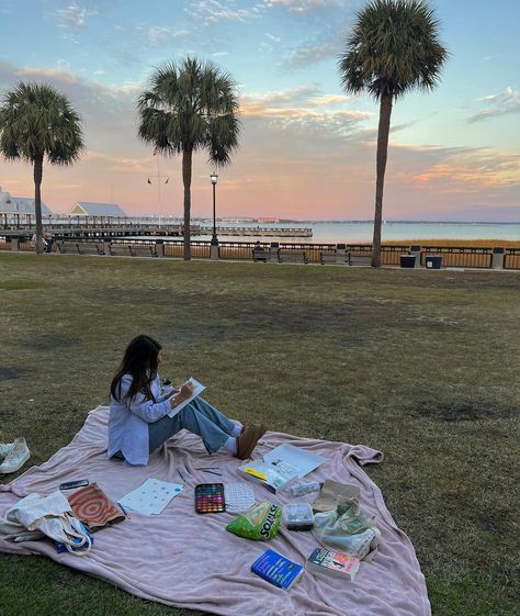 steph bohrer (@stephbohrer) • Instagram photos and videos Painting Picnic Date Aesthetic, Painting Picnic Date, Picnic Date Aesthetic, Painting Picnic, Steph Bohrer, Date Aesthetic, Best Friend Dates, Life After College, Charleston Travel