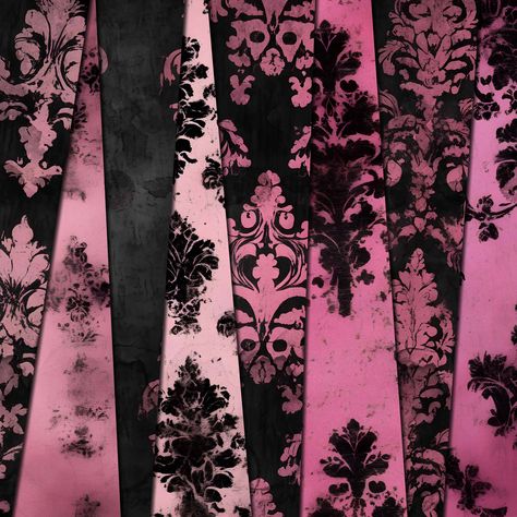 Black Gothic Background, Pink Gothic Wallpaper, Pink Gothic Aesthetic, Pink Goth Wallpaper, Victorian Background, Collage Crafts, Gothic Background, Draculaura Aesthetic, Gothic Pattern