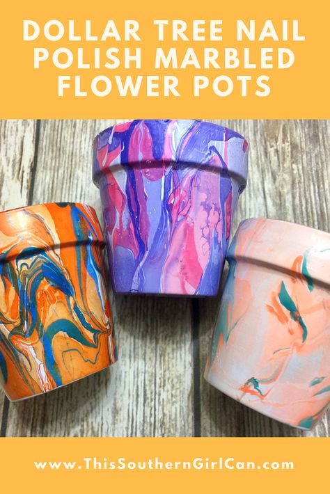 Decorate Clay Pots Terra Cotta, Decorate Clay Pots, Nail Polish Marbling Crafts, Hydrodipping Diy, Decorating Terra Cotta Pots, Artist Garden, Nail Polish Marbling, Diy Terra Cotta Pots, Prek Activities