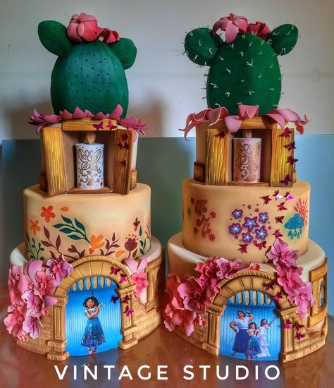 Encanto Party, Cupcake Cake, Vintage Studio, 15th Birthday, Bday Ideas, Kids Party, Diaper Cake, Cupcake Cakes, Cupcake