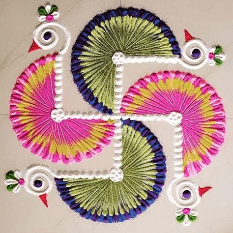 Ganga Dussehra Special Rangoli Design Images (Kolam Ideas) Abstract Rangoli, Ganesha Rangoli, Diwali 2024, Easy Rangoli Designs Videos, Rangoli Designs Simple Diwali, Easy Rangoli Designs Diwali, Rangoli Side Designs, Big Rangoli, Rangoli Art