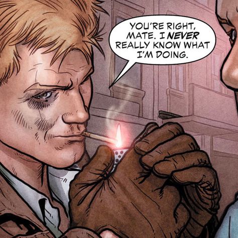 John Constantine Icon, Constantine Comic, Hellblazer Comic, Matt Ryan Constantine, Constantine Hellblazer, Relatable Comics, Justice League Dark, John Constantine, Dc Icons