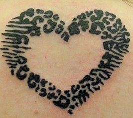 zebra /leopard heart = love! Tattoo 2017, Y2k Tattoo, Leopard Tattoos, Funky Tattoos, Cute Tats, Cute Little Tattoos, Girly Tattoos, Best Tattoo Designs, Dream Tattoos