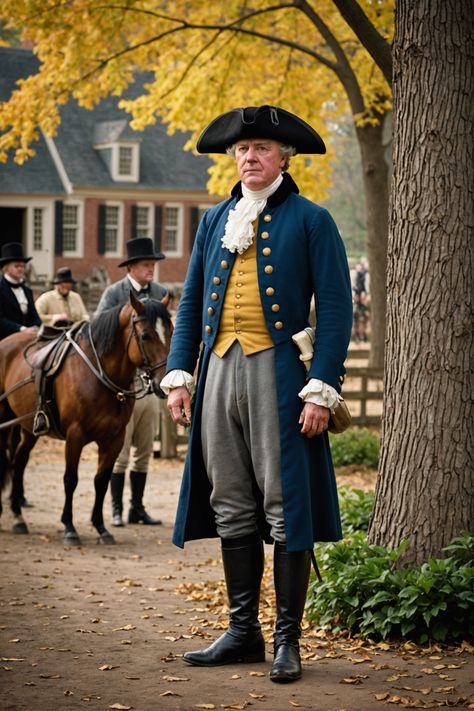 Step Back in Time: The Living History of Colonial Williamsburg 18th Century America, Colonial Fashion, Colonial Aesthetic, American Colonial Style, 1780s Fashion, Colonial Williamsburg Va, Pioneer Days, Tricorn Hat, Historical Fiction Novels