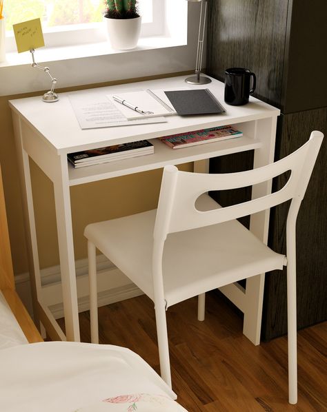 Small Study Desk Ikea - Living Room Table Sets Cheap Check more at http://www.gameintown.com/small-study-desk-ikea/ Small Study Table Ideas Space Saving, Ikea Small Desk, Small Study Desk, Study Table Ideas, Simple Study Desk, Small Study Table, Study Table And Chair, Study Table Designs, Desks For Small Spaces