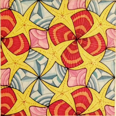 Demi Regular Tessellations, Mc Escher Tesselation, Semi Regular Tessellation, Butterfly Tessellation, Tessellation Patterns Geometry, Tesselations Pattern Ideas, Tesselation Art, Mc Escher Art, Escher Tessellations