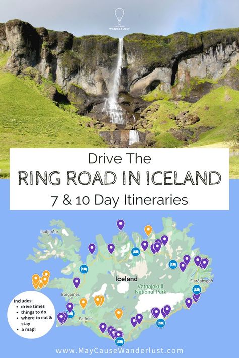 Iceland Campervan, Iceland Ring Road, Iceland Summer, Iceland Map, Iceland Vacation, Iceland Itinerary, Iceland Adventures, Iceland Road Trip, Perfect Road Trip