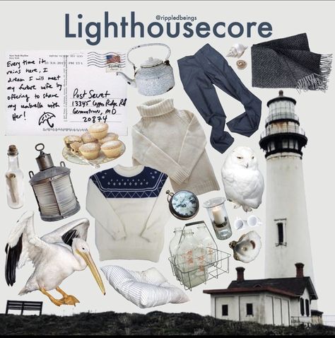 Sea Clothing Aesthetic, Lighthouse Aesthetic Outfits, Nautical Outfit Aesthetic, Lighthouse Core Outfits, Lighthouse Keeper Aesthetic Outfit, Lighthouse Keeper Outfit, Lighthousecore Outfit, Nautical Aesthetic Outfit, Lighthouse Outfit