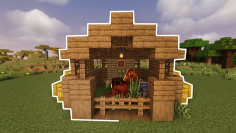 https://youtu.be/1A1fgo_PIp8 Horse Pin Minecraft, Small Minecraft Horse Stable, Cute Minecraft Horse Stable, Minecraft Donkey Stable, Minecraft Small Stable, Minecraft Horse Stall, Camel Stable Minecraft, Horse Stall Minecraft, Horse Minecraft Stables