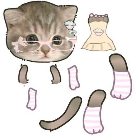 Cat Template, Iphone Wallpaper Cat, Cat Body, Paper Dolls Diy, Paper Puppets, Cat Oc, Paper Doll Template, Paper Animals, Cat Character