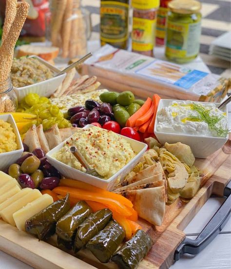 The ULTIMATE Greek Meze Platter! (Appetizer Spread) | Aleka's Get-Together Greek Meze Platter, Greek Appetizer, Greek Meze, Meze Platter, Mediterranean Appetizers, Greek Orzo Salad, Greek Appetizers, Vegetable Kabobs, Greek Cheese