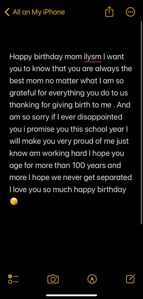 Hbd Mom, Cute Birthday Wishes, Birthday Wishes For Mom, I Will Love You, Birthday Wallpaper, Thank You Mom, Happy Birthday Mom, I Love Mom, I Appreciate You