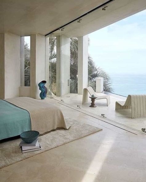 Architectural Digest, House Inspo, Ocean View, Home Deco, The Ocean, Interior And Exterior, Interior Architecture, Beautiful Homes, Bedroom Design