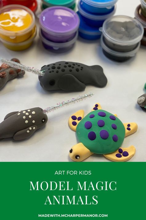 Model Magic Clay Projects, Model Magic Art Lessons, Magic Model Clay Ideas, Model Magic Animals, Crayola Model Magic Clay Ideas, Model Magic Crafts, Model Magic Projects For Kids, Sculpture Art For Kids, Model Magic Art Projects