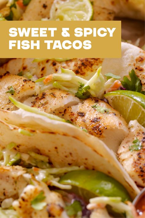 Grouper Tacos Recipes, Talipia Fish Taco Recipes, Spicy Fish Recipes, Grouper Tacos, Recipe Fish Tacos, Seafood Taco, Fish Recipes Easy, How To Cook Tilapia, Grouper Recipes