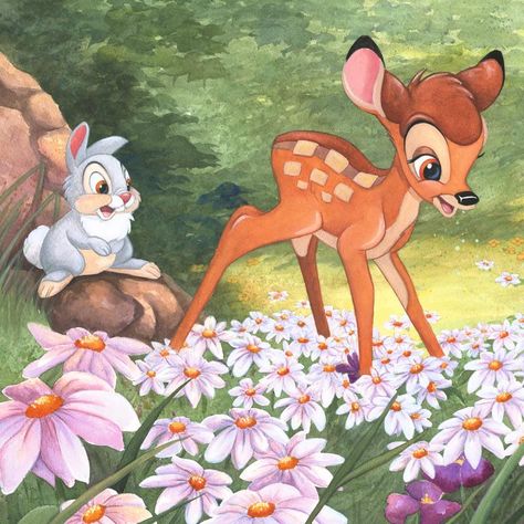 Bambi Painting, Panpan Disney, Bambi Disney, Disney Treasures, Disney Paintings, Disney Fine Art, Disney Artists, St Laurent, Creating Artwork