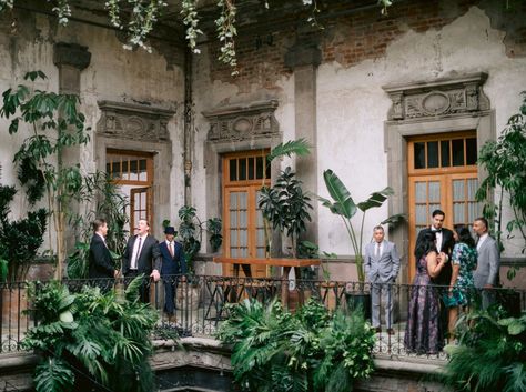 This Modern Mexico City Wedding Was Packed With Fantastic Florals Wedding In Mexico City, Wedding Venue Mexico, Mexico City Elopement, Wedding Venue Mexico City, Mexico City Buildings, Mexico City Wedding, Contemporary Typography, Mexico City Metropolitan Cathedral, Wedding Gift Guide