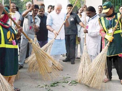 Modi's Swachh Bharat Abhiyan gets one more partner | Business Insider India Swachh Bharat Abhiyan, Sustainable Development Projects, Clean India, Swachh Bharat, Children's Rights, Twitter Handles, English News, Social Networking Sites, Business Insider