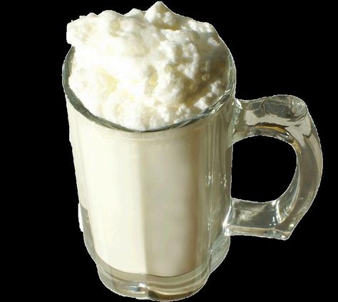 AYRAN (MİXED WATER AND YOGURT) Turkish Recipes, Mason Jar Mug, Beer Mug, Glass Of Milk, Beer Glasses, Yogurt, The Live, Mason Jars, Food And Drink