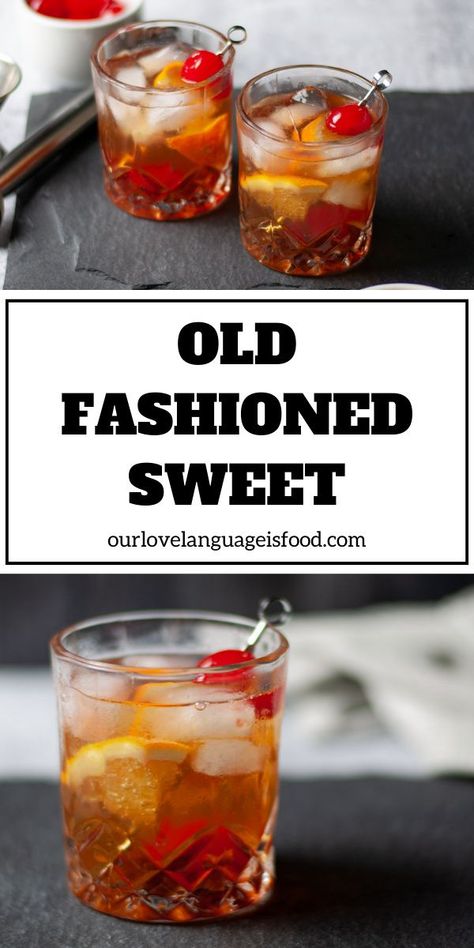 Old Fashioned Mix Recipe, Wisconsin Old Fashioned, Brandy Old Fashioned, Basic Cocktails, Old Fashion Cocktail Recipe, Brandy Cocktails, Old Fashioned Recipe, Alcohol Beverages, Old Fashioned Drink