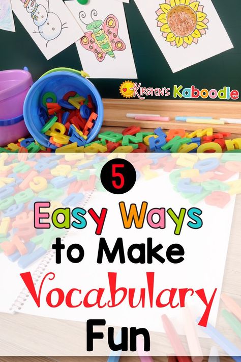 Teaching vocabulary doesn't have to be laborious and boring! Words create the mental picture of our worlds and teachers can easily make learning new vocabulary really fun by incorporating games and hands-on activities! These are five EASY ways to make voc Fun Vocabulary Activities, Ways To Teach Vocabulary, Games For Classroom, Vocabulary Words Activities, Real Witchcraft, Vocabulary Ideas, Vocab Activities, Future Educator, Teach Vocabulary