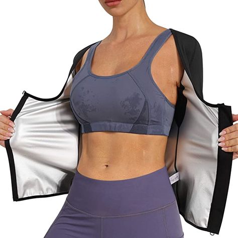 Waist Trainer Vest, Sweat Vest, Sweat Jacket, Sauna Suit, Sweat Suit, Waist Trainer Corset, Jacket Zipper, Sports Vest, Tank Top Straps