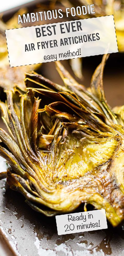 Cooked Artichoke, Air Fryer Artichoke, How To Make Artichokes, Artichoke Appetizer, Roasted Artichokes, Artichoke Recipe, Steam Artichoke, How To Cook Artichoke, Fried Artichoke