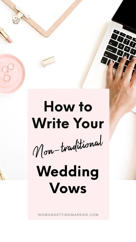 How to Write Non-Traditional Wedding Vows Traditional Wedding Vows, Vows Wedding, Non Traditional Wedding, Nontraditional Wedding, Wedding Vows, Budget Wedding, Wedding Looks, Plan Your Wedding, Wedding Tips