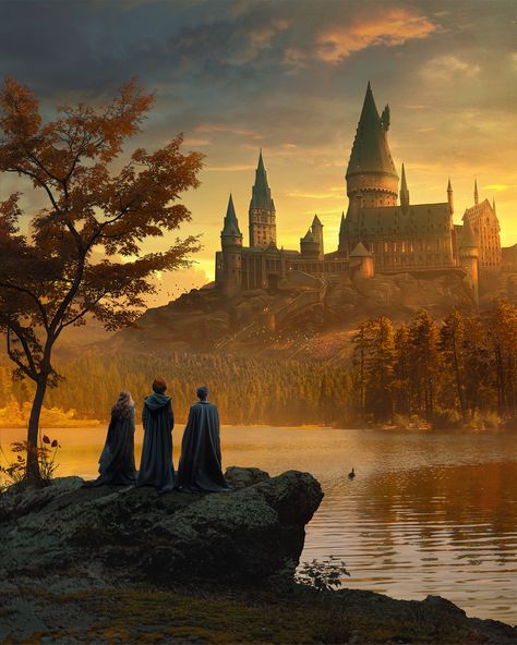 Magical bond :: Behance Hogwarts Classroom, Hogwarts Pc Wallpaper Hd, Hogwarts Landscape Wallpaper, Harry Potter Scenery Backgrounds, Harry Potter Landscape Art, Hogwarts Painting, Hogwarts Paintings In Castle, Fantastic Beasts Book, Harry Potter Places