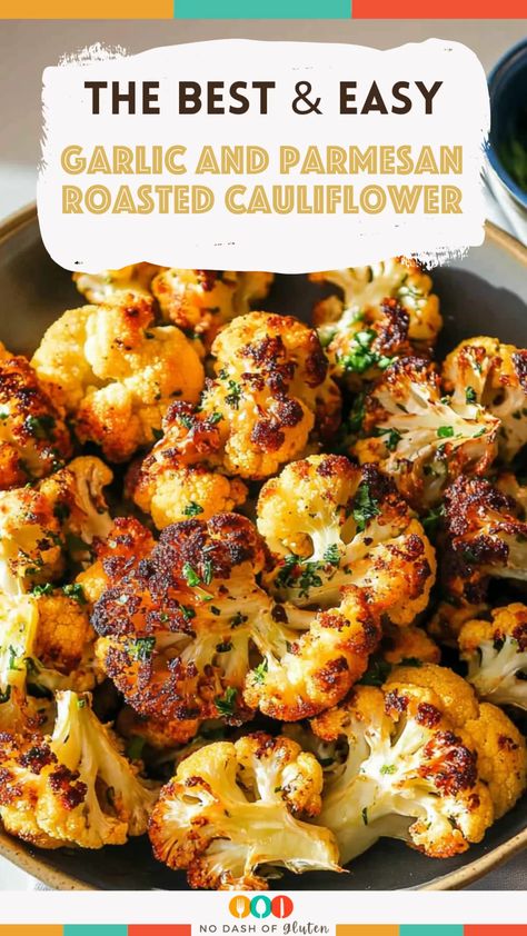 This Garlic and Parmesan Roasted Cauliflower is a total game-changer! Crispy edges, cheesy goodness, and a touch of fresh parsley make it irresistible. Perfect for weeknight dinners or holiday spreads! Save this recipe now! Cheesy Garlic Parmesan Cauliflower, Best Roasted Cauliflower Recipes, Fresh Cauliflower Recipes, Garlic Parm Cauliflower, Garlic Parmesan Cabbage, Cauliflower Recipes Roasted, Roasted Garlic Recipes, Dinner Ideas Crockpot Chicken, Crispy Roasted Cauliflower