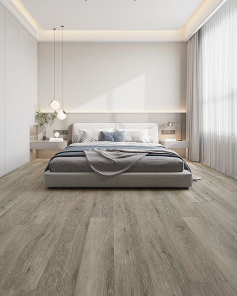 Your bedroom should be a calming space that helps you relax and fall asleep at the end of the day 💤 ⁠ ⁠ To help achieve this we suggest setting the tone from the ground up by selecting floors with a soothing colour palette like our Shadow Oak Laminate floors from the Keeta collection. ⁠ Dark Flooring, Oak Laminate Flooring, Calming Spaces, Laminate Floors, Dark Floors, Oak Laminate, Soothing Colors, White Furniture, Flooring Options