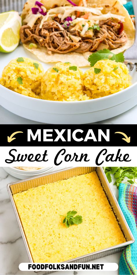 While all are completely amazing, there’s just something about Mexican Sweet Corn Cake that makes me utterly happy and truly indicates a solid meal. Mexican Corn Cakes Recipe Jiffy, Mexican Corn Cake Jiffy, Mexican Corn Bake, Corn Meal Recipes Healthy, Sweet Corn Cakes Mexican, Mexican Corn Cakes Recipe, El Torito Corn Cake, Mexican Corn Cake, Mexican Sweet Corn Cake