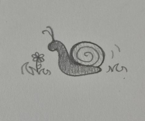 Snail Doodle, Snail Drawing, Silly Drawings, Chalk Wall, Simple Drawings, Doodle Ideas, Wreck This Journal, Simple Doodles, Art Sketchbook