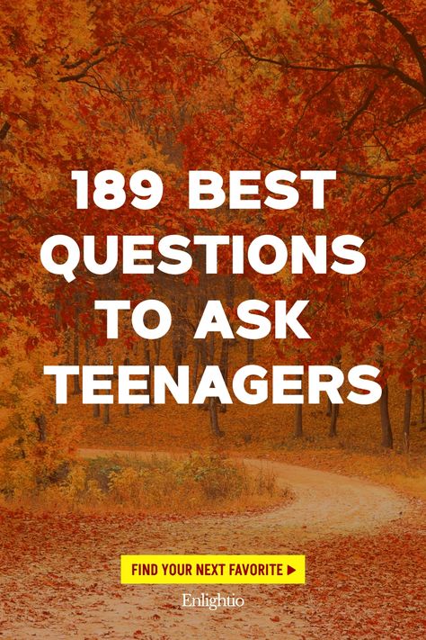 189 Best Questions to Ask Teenagers Social Values, Best Questions To Ask, Best Questions, Life Plans, List Of Questions, Fun Questions To Ask, Meaningful Conversations, Life Plan, Self Reflection