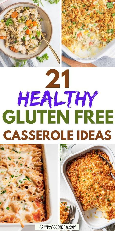 Here you get some gluten free casserole ideas that are best for meal plan. Gluten Free Casserole Recipes, Gluten Free Casserole, Healthy Gluten Free Recipes, Recipes To Make, Healthy Gluten Free, My Health, Casserole Recipes, Dinner Ideas, Take Care